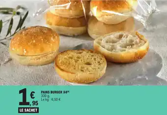 E.Leclerc PAINS BURGER X4(4) offre