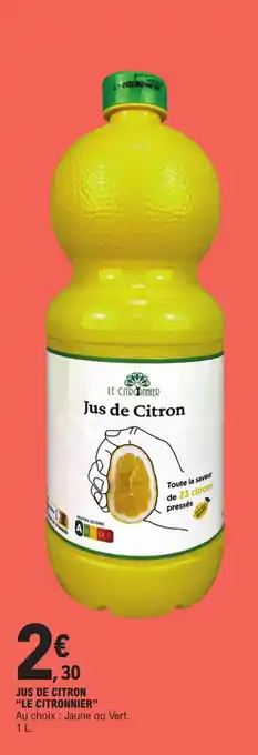 E.Leclerc JUS DE CITRON "LE CITRONNIER" offre