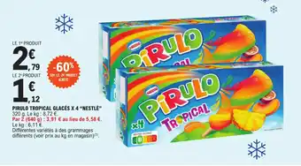 E.Leclerc PIRULO TROPICAL GLACÉS X 4 "NESTLÉ" offre