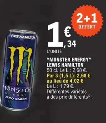 E.Leclerc "MONSTER ENERGY" LEWIS HAMILTON offre