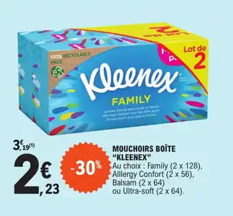 E.Leclerc MOUCHOIRS BOÎTE "KLEENEX" offre