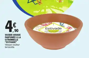 VASQUE BOUGIE PARFUMÉE À LA CITRONNELLE "ESTIVADE"