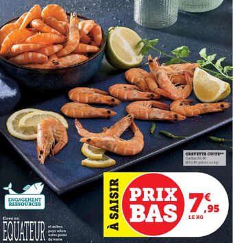 Super U CREVETTE CUITE** offre