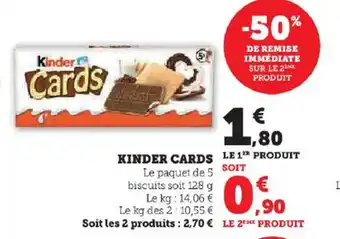 Super U KINDER CARDS offre