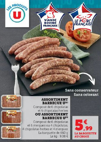 Super U ASSORTIMENT BARBECUE U(²³) offre