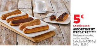 Super U ASSORTIMENT D'ÉCLAIRS **** offre