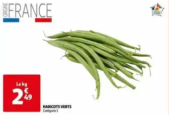 Auchan HARICOTS VERTS Catégorie 1 offre
