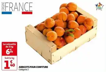 Auchan ABRICOTS POUR CONFITURE Catégorie 2 offre