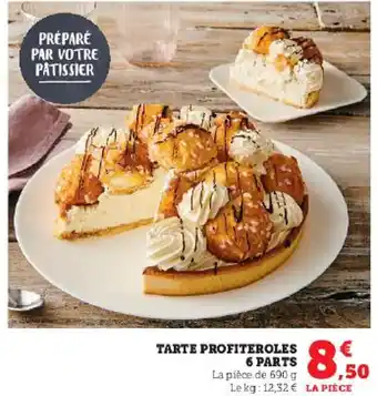 Hyper U TARTE PROFITEROLES 6 PARTS offre