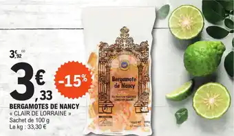 BERGAMOTES DE NANCY