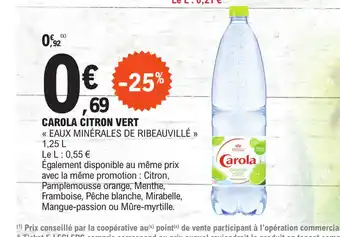 E.Leclerc CAROLA CITRON VERT offre