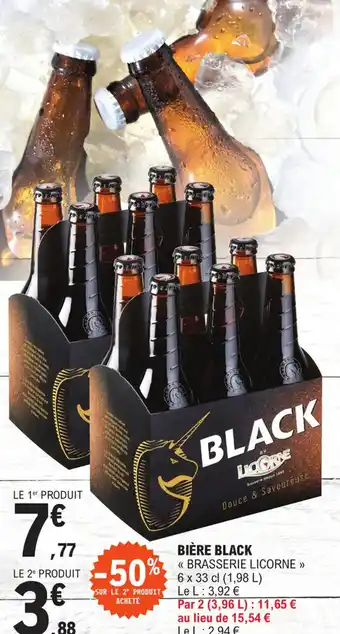 E.Leclerc BIÈRE BLACK offre