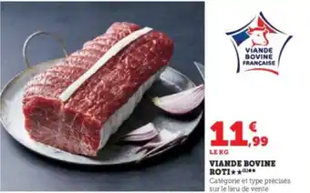 U Express VIANDE BOVINE ROTI★★(¹)** offre