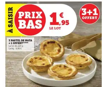 U Express 3 PASTEL DE NATA +1 OFFERT(¹)*** offre