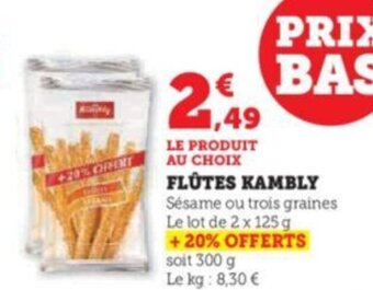 U Express FLUTES KAMBLY offre