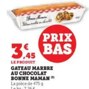 U Express GATEAU MARBRE AU CHOCOLAT BONNE MAMAN (3) offre