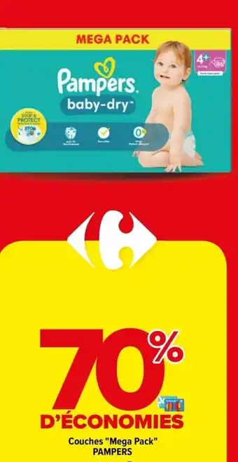 Carrefour Drive Couches "Mega Pack" PAMPERS en page 5 offre