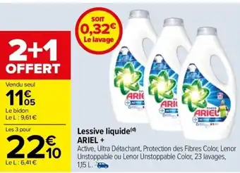 Carrefour Drive Lessive liquide(d) ARIEL + offre