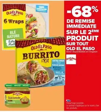 Carrefour Drive SUR TOUT OLD EL PASO Selon disponibilités en magasin offre