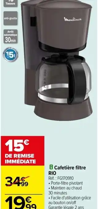 Cafetière filtre