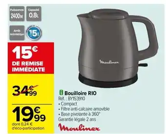 Carrefour Drive Bouilloire RIO offre