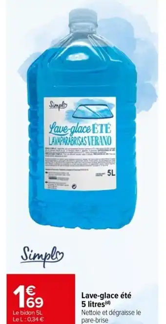 Lave-glace été 5 litres(d)