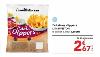 Potatoes dippers LAMBWESTON