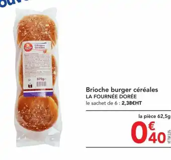 METRO Brioche burger céréales offre