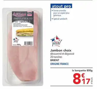 Jambon choix