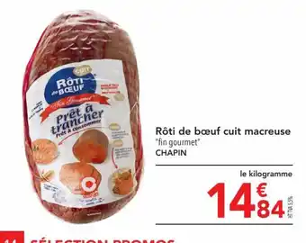 METRO Rôti de bœuf cuit macreuse offre