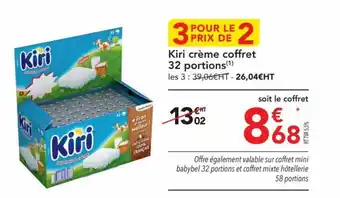 METRO Kiri crème coffret 32 portions (¹) offre