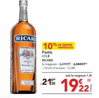 METRO Pastis offre