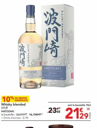 METRO Whisky blended offre