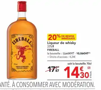 METRO Liqueur de whisky offre