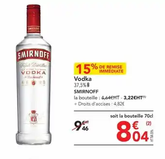 METRO Vodka offre