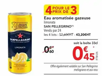 Eau aromatisée gazeuse limonata