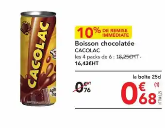 METRO Boisson chocolatée CACOLAC offre