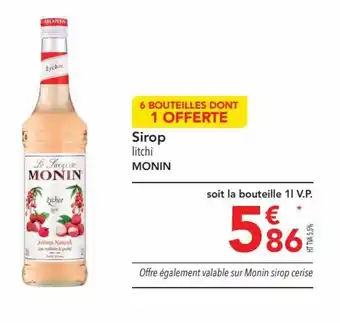 Sirop litchi MONIN