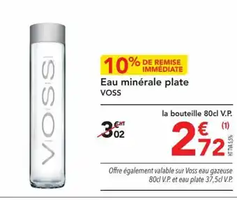 METRO Eau minérale plate voss offre