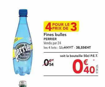 METRO Fines bulles PERRIER offre