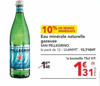 METRO Eau minérale naturelle gazeuse offre