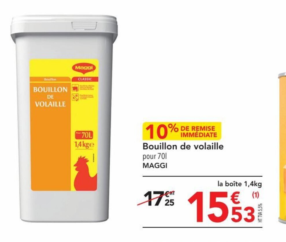 Promo Bouillon de volaille chez METRO