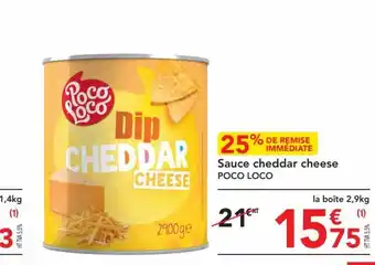 METRO IMMÉDIATE Sauce cheddar cheese offre