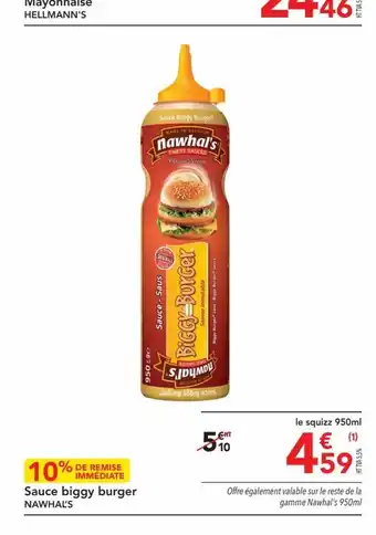 METRO Saice biggy burger offre