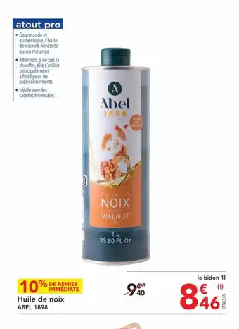 METRO Huile de noix ABEL 1898 offre