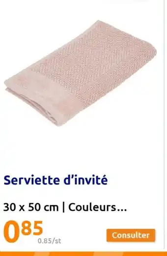 Action Serviette d'invité offre