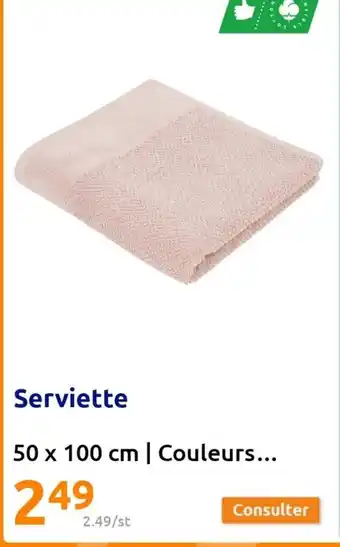 Action Serviette offre