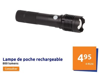 Action Lampe de poche rechargeable offre