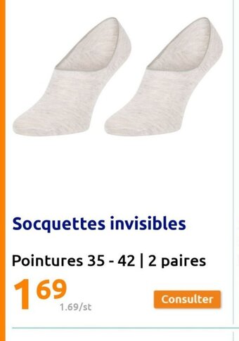 Action Socquettes invisibles offre