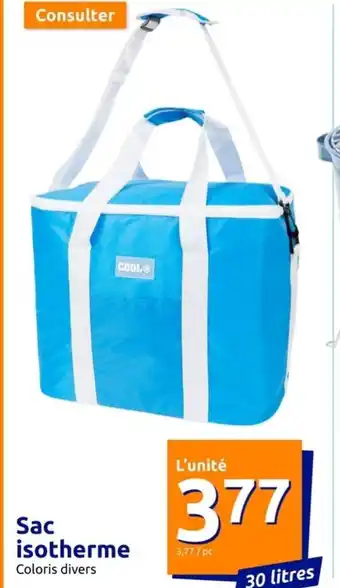 Action Sac isotherme offre
